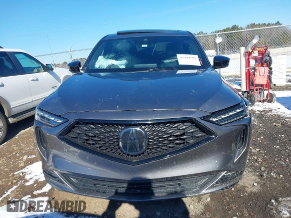 2024 Acura MDX w/A-Spec Package with VIN 5J8YE1H08RL015065, listed as a IAAI auction lot 41394599 with 25,461 mi miles. Bid and sale history available at carsss.com. Image 12.