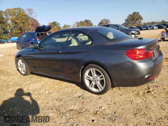 2015 BMW 4 Series 435i xDrive with VIN WBA3T7C52F5A36871, listed as a Copart auction lot 76687684 with 79,749 mi miles and Salvage title. Bid and sale history available at DreamBid. Image 2.