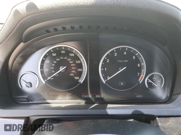 2012 BMW 7 Series 750i xDrive with VIN WBAKC6C56CDX99416, listed as a Copart auction lot 54857715 with 114,198 mi miles and Salvage Title. Bid and sale history available at DreamBid. Image 9.