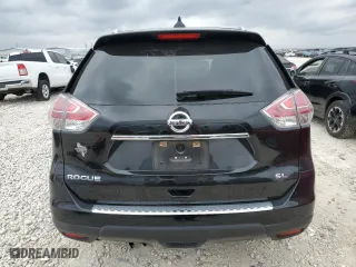 2016 Nissan Rogue SL with VIN 5N1AT2MTXGC759142, listed as a Copart auction lot 44147125 with 97,516 mi miles and Salvage Title. Bid and sale history available at carsss.com. Image 6.