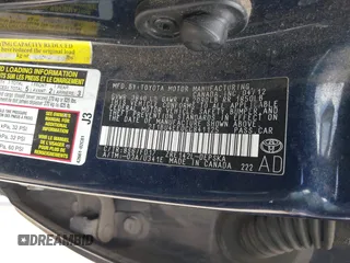 2012 Toyota Corolla L with VIN 2T1BU4EE0CC841125, listed as a IAAI auction lot 41910780 with 119,707 mi miles and . Bid and sale history available at DreamBid. Image 9.