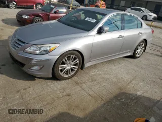 2013 Hyundai Genesis 3.8L with VIN KMHGC4DDXDU235431, listed as a Copart auction lot 72545984 with 102,739 mi miles and Salvage Title. Bid and sale history available at carsss.com. Image 1.