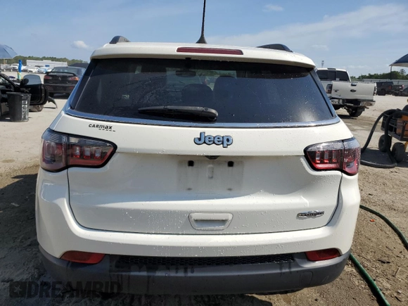 2021 Jeep Compass Altitude with VIN 3C4NJCBB7MT510177, listed as a Copart auction lot 55728605 with 62,197 mi miles and Non repairable. Bid and sale history available at DreamBid. Image 6.