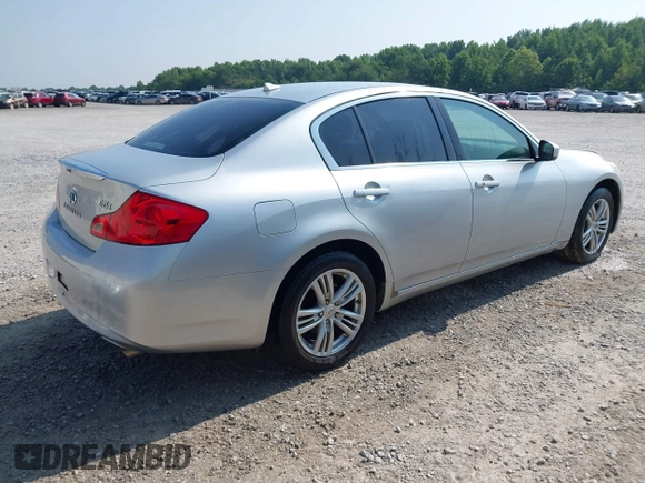 2012 Infiniti G25 x with VIN JN1DV6ARXCM731229, listed as a IAAI auction lot 42403795 with 208,296 mi miles and . Bid and sale history available at DreamBid. Image 4.