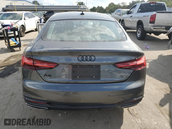 2022 Audi A5 Sportback S line Premium Plus with VIN WAUFACF56NA035507, listed as a Copart auction lot 67329273 with 9,661 mi miles. Bid and sale history available at carsss.com. Image 6.