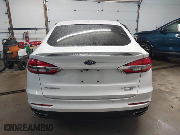 2019 Ford Fusion Titanium with VIN 3FA6P0D98KR124007, listed as a IAAI auction lot 41639572 with 80,272 mi miles. Bid and sale history available at carsss.com. Image 16.