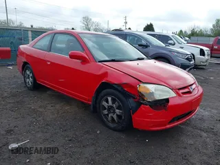 2002 Honda Civic EX with VIN 1HGEM22912L027485, listed as a IAAI auction lot 42108249 with 276,820 mi miles and . Bid and sale history available at carsss.com. Image 1.