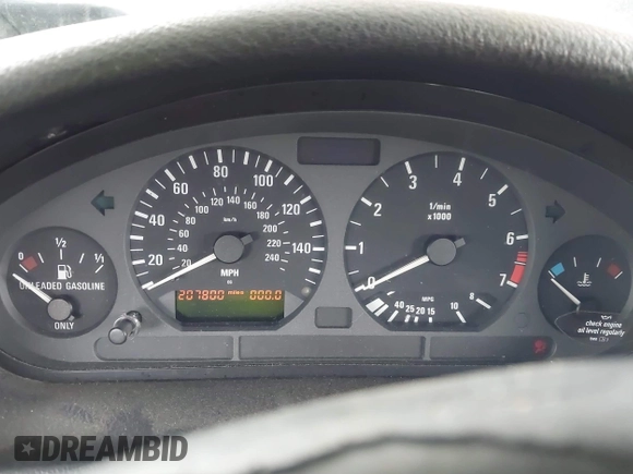 1999 BMW 3 Series 328is with VIN WBABG133XXET07878, listed as a IAAI auction lot 41891804 with 207,800 mi miles and . Bid and sale history available at DreamBid. Image 7.