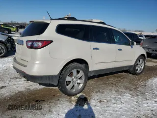 2015 Chevrolet Traverse LTZ with VIN 1GNKVJKD0FJ270355, listed as a Copart auction lot 46462145 with 146,990 mi miles and Salvage Title. Bid and sale history available at DreamBid. Image 3.