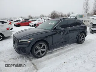 2022 Genesis GV70 Sport z VIN KMUMCDTC1NU018316, wystawiony jako Copart lot #43266355 z przebiegiem 46 048 mil mil oraz Czysty tytuł • Clean title. Historia ofert i sprzedaży dostępna na DreamBid. Obrazek 1.