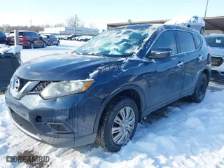2015 Nissan Rogue S with VIN KNMAT2MV3FP570880, listed as a IAAI auction lot 41209854 with 153,236 mi miles. Bid and sale history available at carsss.com. Image 17.