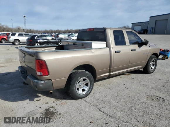 2009 Dodge 1500 SLT with VIN 1D3HB18T59S735955, listed as a Copart auction lot 88957035 with 139,439 mi miles and Salvage title. Bid and sale history available at DreamBid. Image 3.