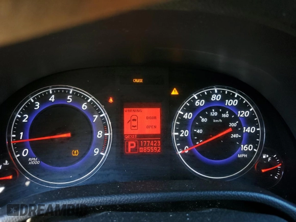 2007 Infiniti G35 Journey with VIN JNKBV61E67M724767, listed as a Copart auction lot 74727164 with 177,423 mi miles and Salvage Title. Bid and sale history available at DreamBid. Image 9.