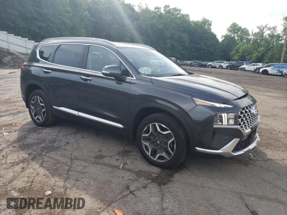 2023 Hyundai Santa Fe Hybrid SEL Premium with VIN 5NMS3DA11PH022808, listed as a Copart auction lot 55766214 with 4,398 mi miles and Salvage Title. Bid and sale history available at carsss.com. Image 4.