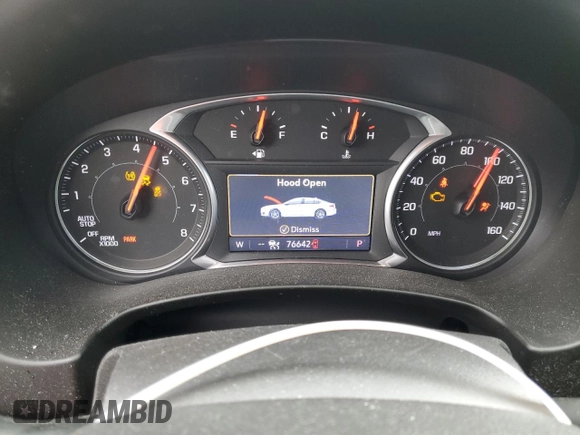 2020 GMC Terrain SLT with VIN 3GKALVEV2LL311292, listed as a Copart auction lot 57262385 with 76,642 mi miles and Salvage title. Bid and sale history available at DreamBid. Image 9.