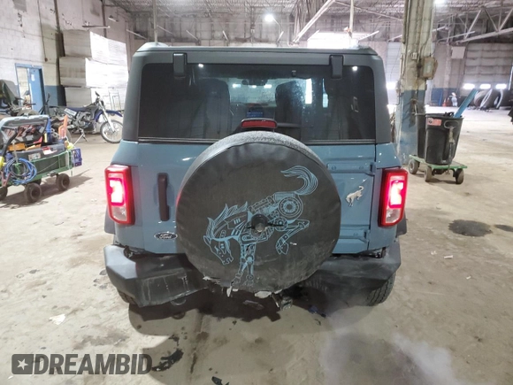 2023 Ford Bronco with VIN 1FMDE5AH2PLC08096, listed as a Copart auction lot 41843445 with 12,031 mi miles and Salvage Title. Bid and sale history available at DreamBid. Image 6.