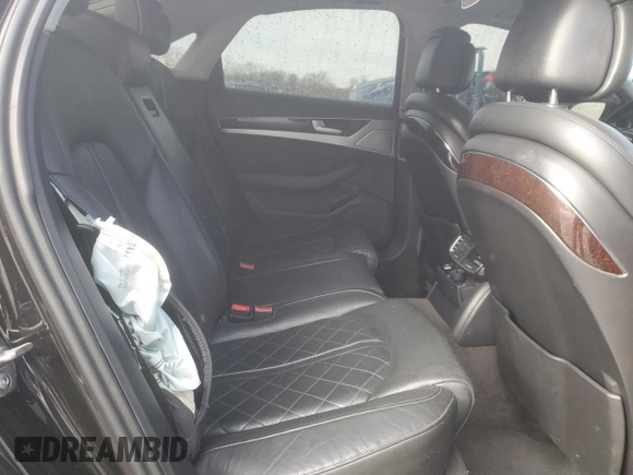 2013 Audi A8 3.0L with VIN WAUAGAFDXDN000657, listed as a Copart auction lot 42992755 with 154,426 mi miles and Salvage title. Bid and sale history available at DreamBid. Image 10.