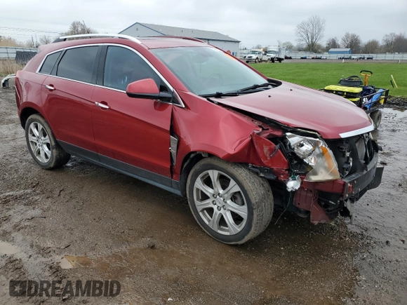 2011 Cadillac SRX Premium Collection with VIN 3GYFNFEY9BS633051, listed as a Copart auction lot 52884075 with 97,997 mi miles and Salvage Title. Bid and sale history available at carsss.com. Image 4.