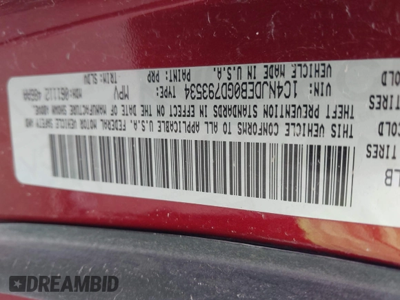 2016 Jeep Compass High Altitude с VIN 1C4NJDEB0GD793534, выставлен на аукционе IAAI как лот 42173622 с пробегом 107 068 миль миль и . История ставок и продаж доступна на DreamBid. Изображение 9.