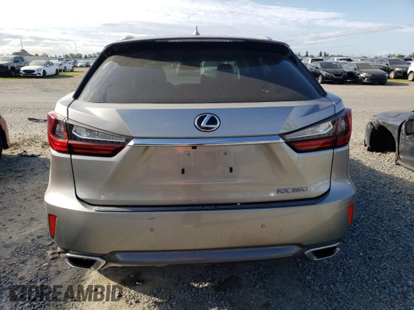 2018 Lexus RX 350 with VIN 2T2BZMCA8JC145669, listed as a Copart auction lot 50751545 with 89,044 mi miles and Salvage title. Bid and sale history available at DreamBid. Image 6.
