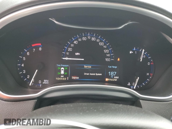 2015 Cadillac SRX Premium Collection with VIN 3GYFNGE32FS528514, listed as a Copart auction lot 61222534 with 104,433 mi miles and Salvage Title. Bid and sale history available at carsss.com. Image 9.