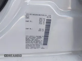 2024 Nissan Altima SR z VIN 1N4BL4CV2RN380575, wystawiony jako IAAI lot #42322744 z przebiegiem 10 763 mil mil oraz . Historia ofert i sprzedaży dostępna na DreamBid. Obrazek 9.
