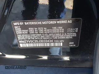 2018 MINI Countryman Cooper with VIN WMZYV5C35J3E03434, listed as a IAAI auction lot 40998800 with 133,501 mi miles and . Bid and sale history available at DreamBid. Image 9.