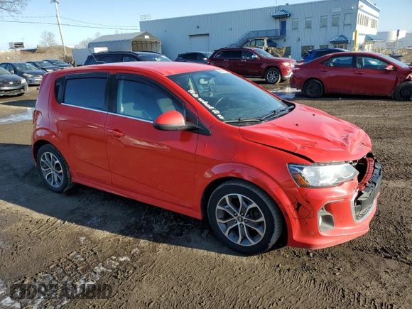 2017 Chevrolet Sonic LT with VIN 1G1JD6SH3H4170686, listed as a Copart auction lot 48811315 with 160,564 mi miles and Salvage Title. Bid and sale history available at carsss.com. Image 4.