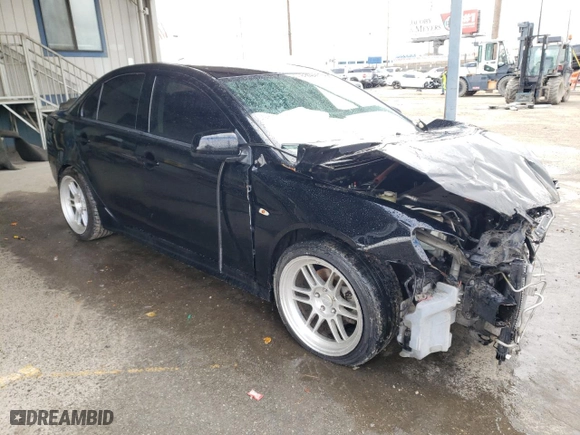 2010 Mitsubishi Lancer GTS with VIN JA32U8FW7AU001727, listed as a Copart auction lot 48228595 with 197511 miles and Salvage Title. Bid and sale history available at carsss.com. Image 4.