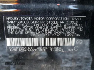 2012 Lexus LS 460 z VIN JTHCL5EF5C5012732, wystawiony jako Copart lot #42987625 z przebiegiem 131 078 mil mil oraz Szkoda całkowita • Salvage title. Historia ofert i sprzedaży dostępna na DreamBid. Obrazek 12.