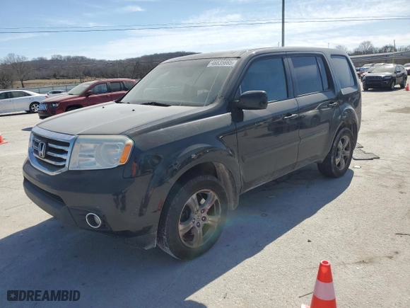 2014 Honda Pilot EX-L with VIN 5FNYF3H50EB024603, listed as a Copart auction lot 46835665 with 124,194 mi miles and Clean Title. Bid and sale history available at carsss.com. Image 1.