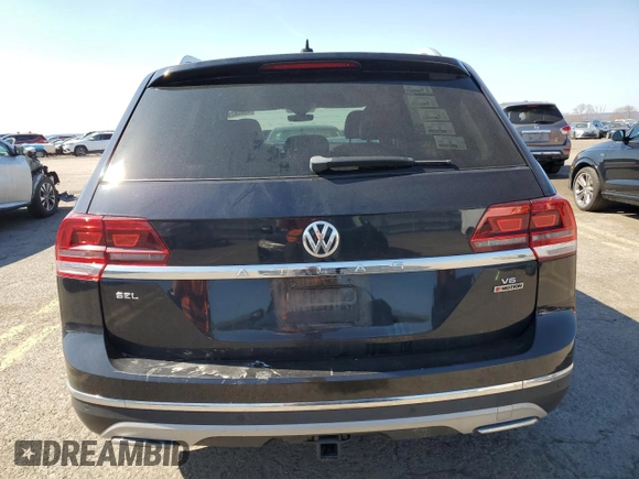 2018 Volkswagen Atlas 3.6L V6 SEL with VIN 1V2MR2CA3JC505648, listed as a Copart auction lot 48658235 with 68,455 mi miles and Salvage Title. Bid and sale history available at carsss.com. Image 6.