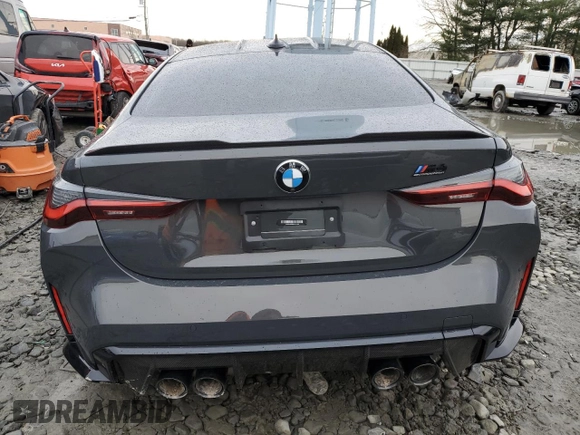 2021 BMW M4 Competition with VIN WBS33AZ0XMCH11542, listed as a Copart auction lot 40417664 with 0 mi miles and Salvage Title. Bid and sale history available at carsss.com. Image 6.