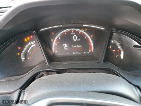 2021 Honda Civic Hatchback Sport with VIN SHHFK7H40MU407911, listed as a Copart auction lot 43820745 with 38,491 mi miles and Salvage Title. Bid and sale history available at carsss.com. Image 9.
