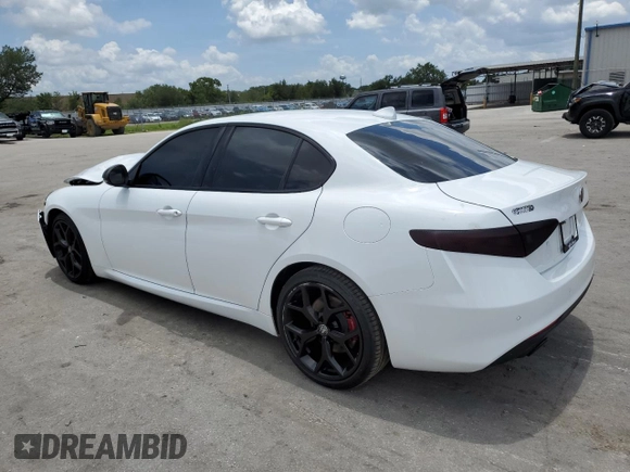2020 Alfa Romeo Giulia with VIN ZARFAMAN9L7635051, listed as a Copart auction lot 59346453 with 18,796 mi miles. Bid and sale history available at carsss.com. Image 2.