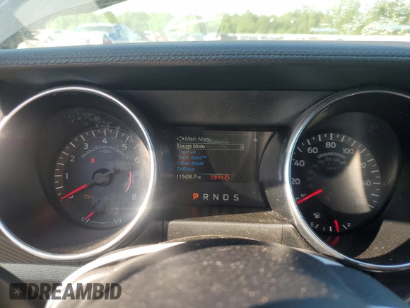 2018 Ford Mustang EcoBoost with VIN 1FA6P8THXJ5127905, listed as a Copart auction lot 54754985 with 115,436 mi miles and Clean Title. Bid and sale history available at carsss.com. Image 9.