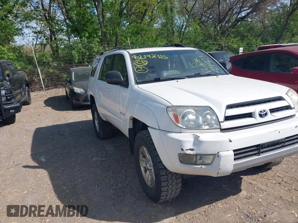 2004 Toyota 4Runner SR5 with VIN JTEBU14R240051707, listed as a IAAI auction lot 42142313 with 222,646 mi miles and . Bid and sale history available at DreamBid. Image 1.