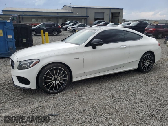 2018 Mercedes-Benz C 43 AMG with VIN WDDWJ6EB6JF650850, listed as a Copart auction lot 52498635 with 122,994 mi miles and Salvage title. Bid and sale history available at DreamBid. Image 1.