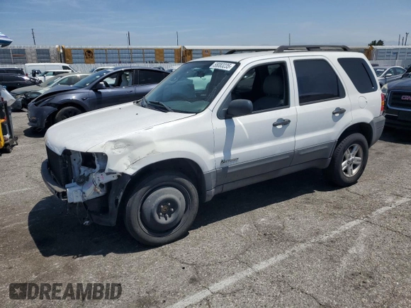 2007 Ford Escape Hybrid with VIN 1FMCU49H87KB61613, listed as a Copart auction lot 58083235 with 129,049 mi miles and Salvage title. Bid and sale history available at DreamBid. Image 1.