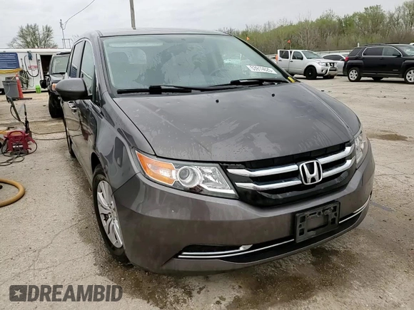 2016 Honda Odyssey SE with VIN 5FNRL5H33GB155907, listed as a Copart auction lot 53919625 with 119,198 mi miles and Salvage Title. Bid and sale history available at DreamBid. Image 14.