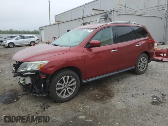 2015 Nissan Pathfinder Platinum with VIN 5N1AR2MN2FC621111, listed as a Copart auction lot 61082795 with 133,467 mi miles and Salvage title. Bid and sale history available at DreamBid. Image 1.