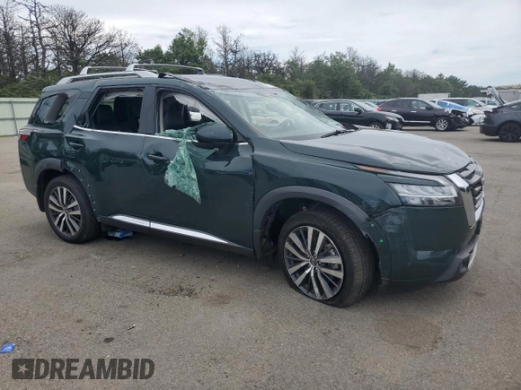 2022 Nissan Pathfinder Platinum with VIN 5N1DR3DK5NC262389, listed as a Copart auction lot 64742985 with 39,985 mi miles and Salvage title. Bid and sale history available at DreamBid. Image 4.