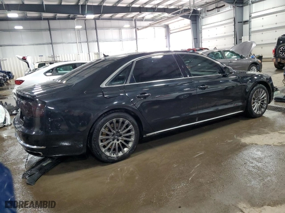 2013 Audi A8 L 4.0L with VIN WAUR2AFD9DN019217, listed as a Copart auction lot 42625595 with 131,451 mi miles and Salvage Title. Bid and sale history available at carsss.com. Image 3.