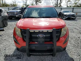 2015 Ford Utility Police Interceptor with VIN 1FM5K8AR7FGB76115, listed as a Copart auction lot 85721724 with 0 mi miles and Salvage Title. Bid and sale history available at carsss.com. Image 5.