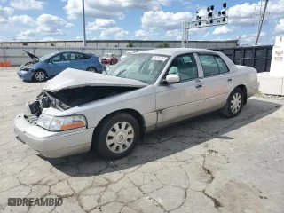 2004 Mercury Grand Marquis LS Premium with VIN 2MEFM75WX4X623362, listed as a Copart auction lot 71771224 with 58,520 mi miles and Salvage Title. Bid and sale history available at carsss.com. Image 1.