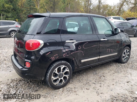 2014 FIAT 500L Lounge with VIN ZFBCFACH0EZ013324, listed as a Copart auction lot 75293764 with 73,597 mi miles and Salvage Title. Bid and sale history available at carsss.com. Image 3.
