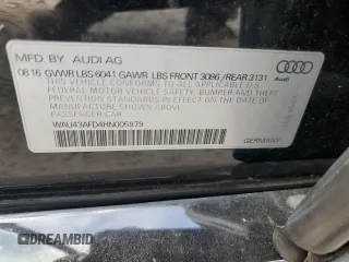 2017 Audi A8 Sport with VIN WAU43AFD4HN005979, listed as a Copart auction lot 48757375 with 148,350 mi miles and Salvage Title. Bid and sale history available at DreamBid. Image 15.