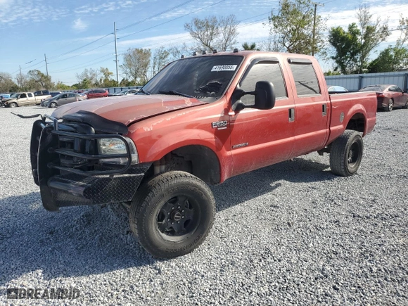 2000 Ford Super Duty F-250 XL with VIN 1FTNW21FXYED80000, listed as a Copart auction lot 41690055 with 232,046 mi miles and Salvage Title. Bid and sale history available at carsss.com. Image 1.