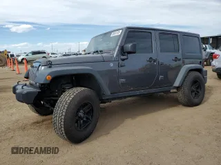 2014 Jeep Wrangler Unlimited Sport with VIN 1C4BJWDGXEL209073, listed as a Copart auction lot 58061525 with 94,835 mi miles and Salvage title. Bid and sale history available at DreamBid. Image 1.