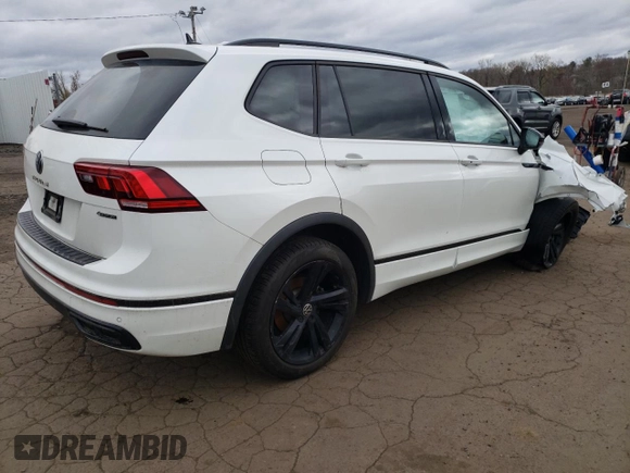 2023 Volkswagen Tiguan SE R-Line Black with VIN 3VV8B7AX8PM025044, listed as a Copart auction lot 53185355 with 35,565 mi miles and Salvage title. Bid and sale history available at DreamBid. Image 3.